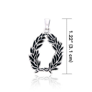Laurel Victory Crown Silver Pendant TPD2851 - Jewelry